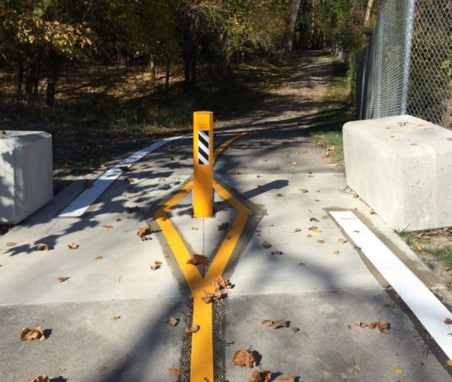 Bike Path Bollards | Fold Down Park Bollards | TrafficGuard