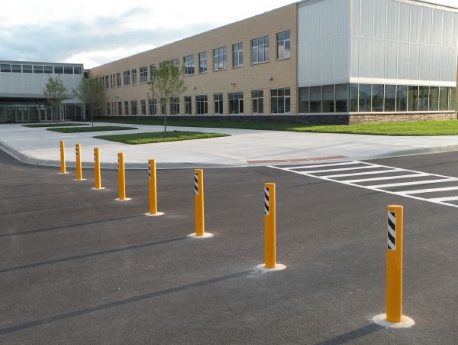 TrafficGuard, Inc Round Post Key Lock - Bollards Metea Valley High School, Aurora, IL