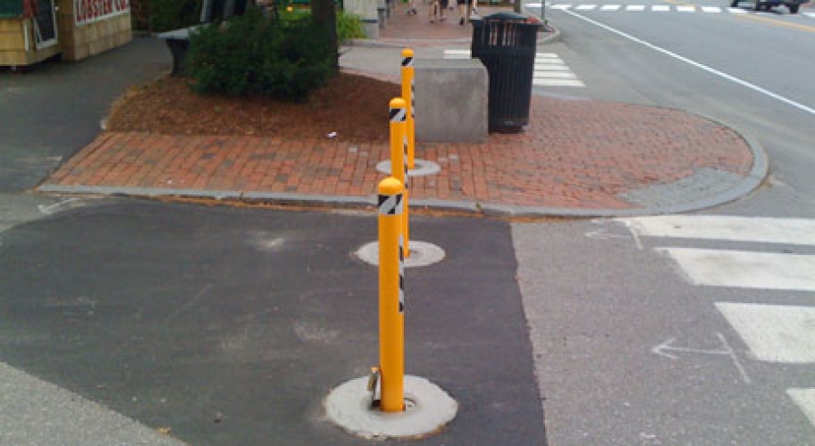 TrafficGuard, Inc Round Post Lock - Anti-ram fixtures LL Bean, Freeport, Maine